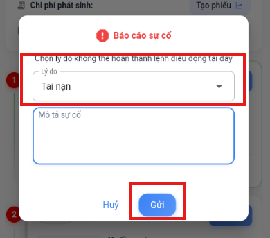 Entering an incident description